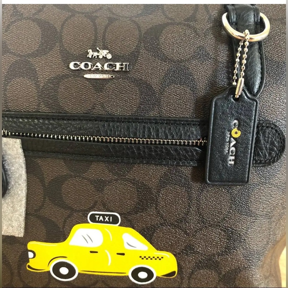 Coach New York limited edition Black and Yellow Taxi Motif Tote FLASH SALE - Picture 3 of 4